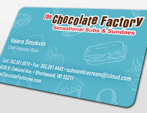 The  Chocolate Factory Business Cards